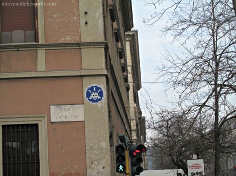 Space Invader at the Sistine Chapel  inlovewiththeworld.com